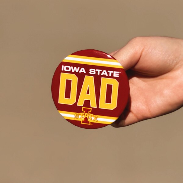 Iowa State Dad Pin 3-inch